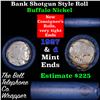 Image 1 : Buffalo Nickel Shotgun Roll in Old Bank Style 'Bell Telephone'  Wrapper 1927 & D Mint Ends