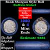 Image 1 : Buffalo Nickel Shotgun Roll in Old Bank Style 'Bell Telephone'  Wrapper 1920 & D Mint Ends