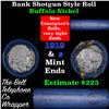 Image 1 : Buffalo Nickel Shotgun Roll in Old Bank Style 'Bell Telephone'  Wrapper 1919 & S Mint Ends