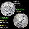 Image 1 : 1927-s Peace Dollar $1 Grades Select Unc