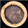 Image 3 : Mixed small cents 1c orig shotgun roll, 1919-s Wheat Cent, 1892 Indian Cent other end, brinks Wrappe