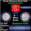 Image 1 : Buffalo Nickel Shotgun Roll in Old Bank Style 'Bell Telephone'  Wrapper 1927 & S Mint Ends