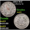 Image 1 : 1883 N/C Liberty Nickel 5c Grades Select Unc