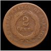 Image 3 : 1864 Large Motto Two Cent Piece 2c Grades vg, very good