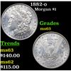 Image 1 : 1882-o Morgan Dollar $1 Grades Select Unc