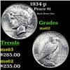 Image 1 : 1934-p Peace Dollar $1 Grades Select Unc