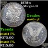 Image 1 : 1878-s Morgan Dollar $1 Grades Select Unc+ PL