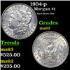 Image 1 : 1904-p Morgan Dollar $1 Grades Select Unc