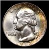 Image 2 : 1963-d Washington Quarter 25c Grades Choice+ Unc