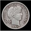 Image 2 : 1904-p Barber Dime 10c Grades vf+