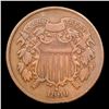 Image 2 : 1869 Two Cent Piece 2c Grades vf++