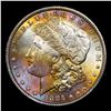 Image 2 : 1885-p Morgan Dollar Colorfully Toned $1 Graded ms64+ By SEGS