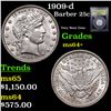 Image 1 : 1909-d Barber Quarter 25c Graded Choice+ Unc By USCG