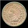 Image 2 : 1863 One Cent Civil War Token 1c Grades Unc+ RB