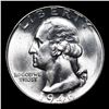Image 2 : 1946-p Washington Quarter 25c Grades Choice+ Unc