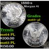Image 1 : 1880-s Morgan Dollar $1 Grades Select Unc+ PL