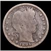 Image 2 : 1894-s Barber Quarter 25c Grades vg+