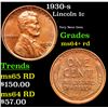Image 1 : 1930-s Lincoln Cent 1c Grades Choice+ Unc RD