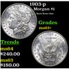 Image 1 : 1903-p Morgan Dollar $1 Grades Select+ Unc