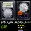 Image 1 : 2006-s San Francisco Mint Modern Commem Dollar $1 Graded ms70, Perfection BY USCG