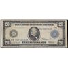 Image 2 : 1914 $20 Large Size Federal Reserve Note Signatures of Burke & McAdoo (New York, NY) 2-B Fr-968 Grad