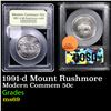 Image 1 : 1991-d Mount Rushmore Modern Commem Half Dollar 50c Graded Gem+++++ Unc BY USCG