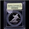 Image 2 : Proof 1997-s Robinson Modern Commem Dollar $1 Graded GEM++ Proof Deep Cameo BY USCG