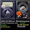 Image 1 : Proof 1982-S Washington Modern Commem Half Dollar 50c Graded GEM++ Proof Deep Cameo BY USCG