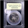 Image 2 : 1991-1995-P WWII Modern Commem Half Dollar 50c Graded Gem+++++ Unc BY USCG