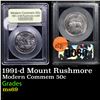 Image 1 : 1991-d Mount Rushmore Modern Commem Half Dollar 50c Graded Gem+++++ Unc BY USCG