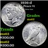 Image 1 : 1925-d Peace $1 Grades Select Unc