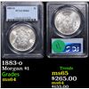 Image 1 : PCGS 1883-o Morgan Dollar $1 Graded ms64 By PCGS