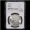 Image 2 : NGC 1900-p Morgan Dollar $1 Graded ms64 By NGC