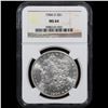 Image 2 : NGC 1904-o Morgan Dollar $1 Graded ms64 By NGC