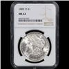 Image 2 : NGC 1885-o Morgan Dollar $1 Graded ms63 By NGC