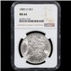 Image 2 : NGC 1885-o Morgan Dollar $1 Graded ms64 By NGC