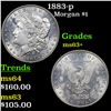 Image 1 : 1883-p Morgan Dollar $1 Grades Select+ Unc