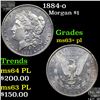 Image 1 : 1884-o Morgan Dollar 1 Grades Select Unc+ PL