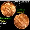 Image 1 : 1960-p Lg Date Lincoln Cent Mint Error 1c Grades GEM+ Unc RD