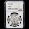 Image 2 : NGC 1885-p Morgan Dollar $1 Graded ms64 By NGC
