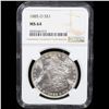 Image 2 : NGC 1885-o Morgan Dollar $1 Graded ms64 By NGC