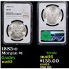 Image 1 : NGC 1885-o Morgan Dollar $1 Graded ms63 By NGC