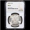 Image 2 : NGC 1883-o Morgan Dollar $1 Graded ms64 By NGC