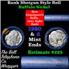 Image 1 : Buffalo Nickel Shotgun Roll in Old Bank Style 'Bell Telephone'  Wrapper 1920 & d Mint Ends