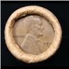 Image 2 : Mixed small cents 1c orig shotgun roll, 1918-s Wheat Cent, 1897 Indian Cent other end, Brinks Wrappe