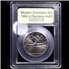 Image 2 : 1992-p Olympics Modern Commem Half Dollar 50c Graded Gem+++++ Unc BY USCG