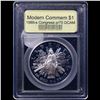 Image 2 : Proof 1989-S Congress Modern Commem Dollar $1 Graded GEM++ Proof Deep Cameo BY USCG