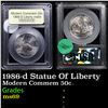 Image 1 : 1986-d Statue Of Liberty Modern Commem Half Dollar 50c Graded ms69 BY USCG