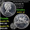 Image 1 : 1965 Small Beads, Pointed 5 Canada Dollar $1 Grades Choice Unc+ PL