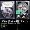 Image 1 : 1986-d Statue Of Liberty Modern Commem Half Dollar 50c Graded ms69 BY USCG